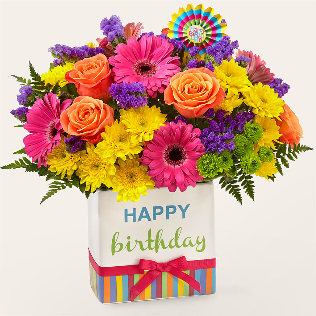 Birthday Brights Bouquet – FLOWER HOUSE PLANTS & BLOOMS, Willowick OH