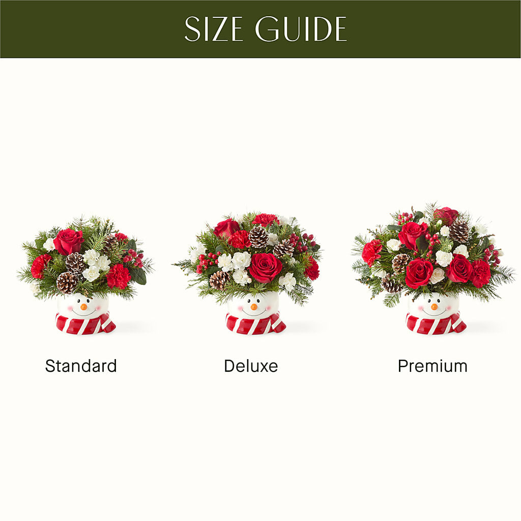 Jolly Snowman Bouquet – FLOWER HOUSE PLANTS & BLOOMS, Willowick OH
