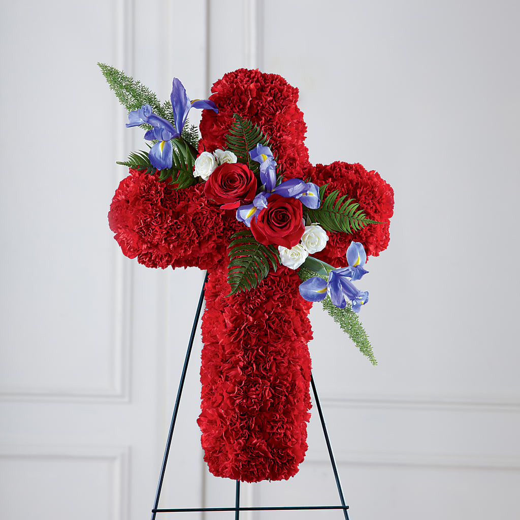 Faithful Hero Floral Cross – FLOWER HOUSE PLANTS & BLOOMS, Willowick OH