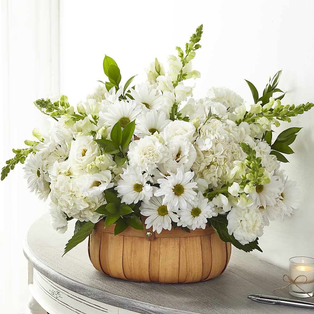 Pure Ivory Basket – FLOWER HOUSE PLANTS & BLOOMS, Willowick OH
