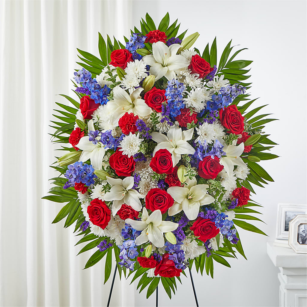 Cherished Service Standing Spray – FLOWER HOUSE PLANTS & BLOOMS, Willowick OH