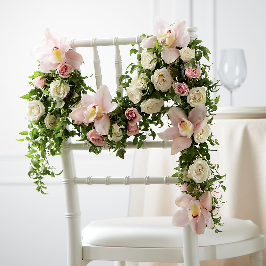 Orchid Rose Chair Décor – FLOWER HOUSE PLANTS & BLOOMS, Willowick OH