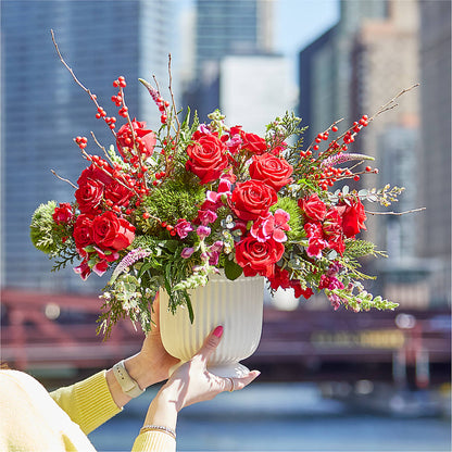 Big Red Bow Bouquet – FLOWER HOUSE PLANTS & BLOOMS, Willowick OH