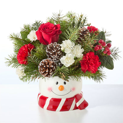 Jolly Snowman Bouquet – FLOWER HOUSE PLANTS & BLOOMS, Willowick OH