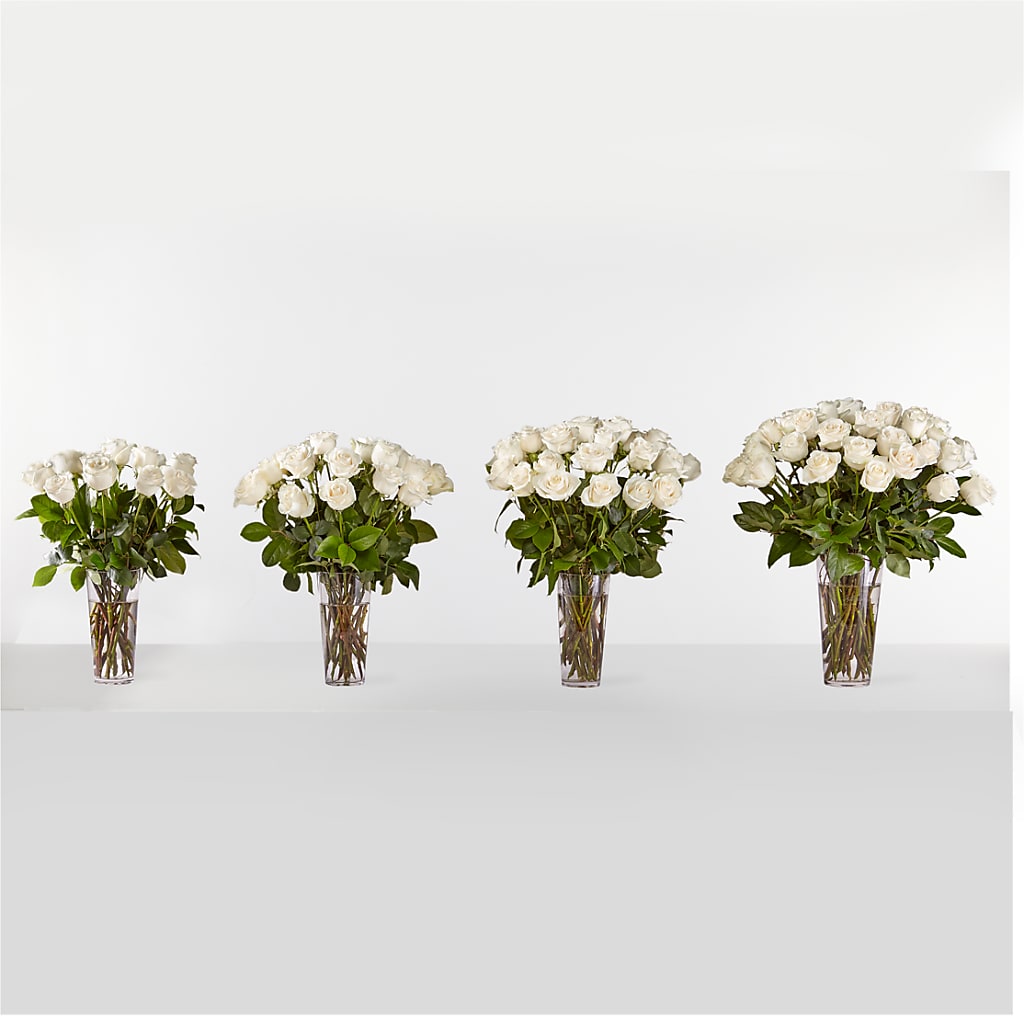 Long Stem White Rose Bouquet – FLOWER HOUSE PLANTS & BLOOMS, Willowick OH