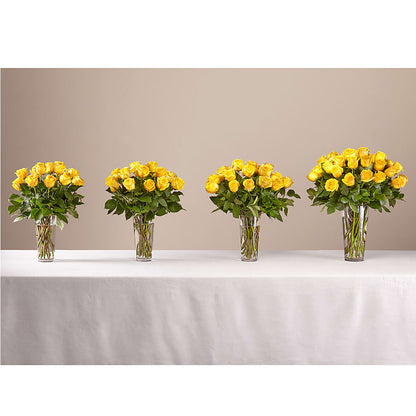 Long Stem Yellow Rose Bouquet – FLOWER HOUSE PLANTS & BLOOMS, Willowick OH