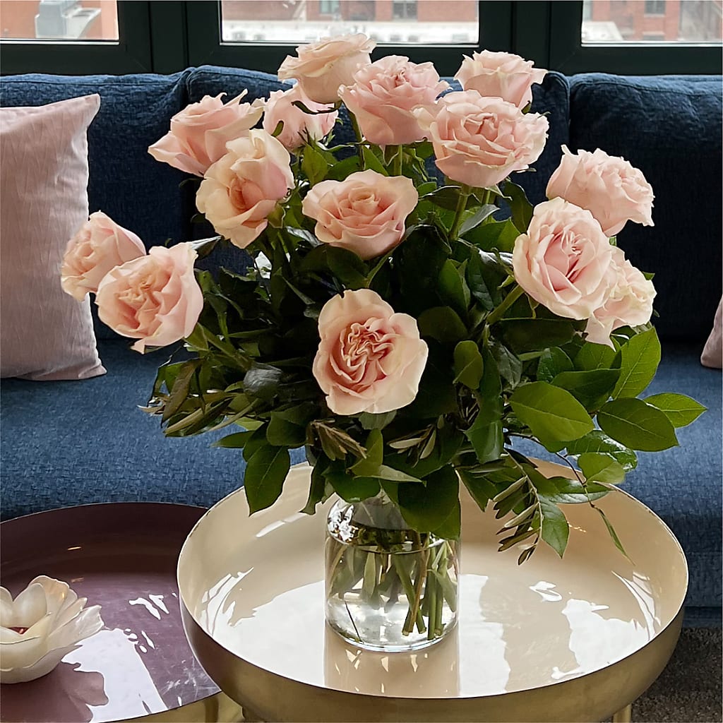 Long Stem Pink Rose Bouquet – FLOWER HOUSE PLANTS & BLOOMS, Willowick OH