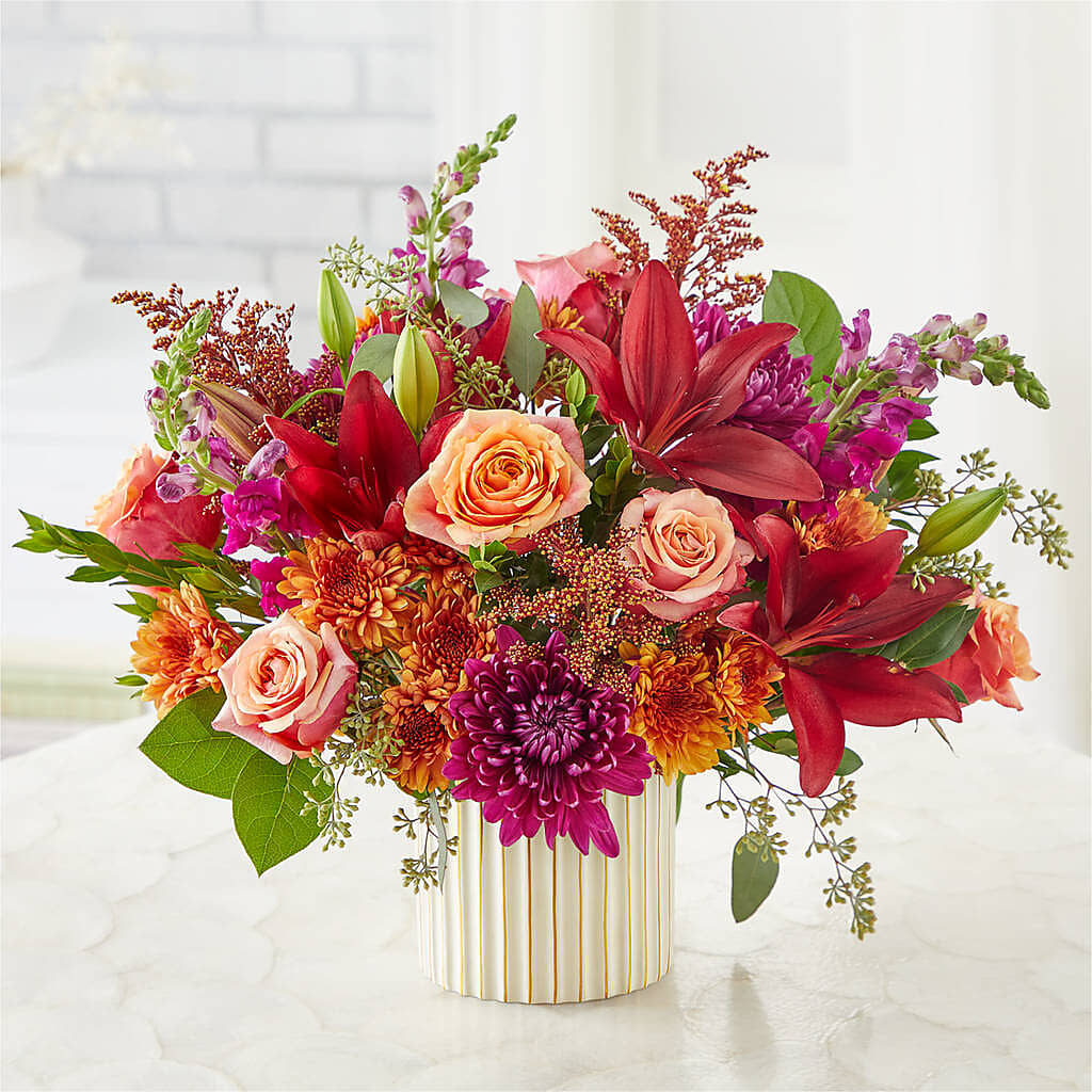 Burgundy Landscape Bouquet – FLOWER HOUSE PLANTS & BLOOMS, Willowick OH