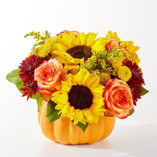 Golden Gourd Pumpkin Bouquet – FLOWER HOUSE PLANTS & BLOOMS, Willowick OH