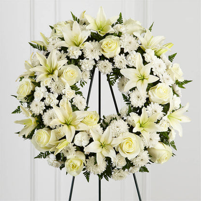 Treasured Tribute Wreath – FLOWER HOUSE PLANTS & BLOOMS, Willowick OH