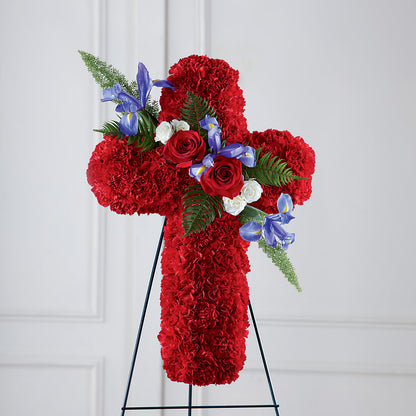 Faithful Hero Floral Cross – FLOWER HOUSE PLANTS & BLOOMS, Willowick OH