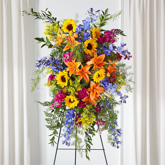 Sunlit Memories Standing Spray (Standard) – FLOWER HOUSE PLANTS & BLOOMS, Willowick OH