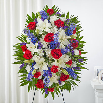 Cherished Service Standing Spray – FLOWER HOUSE PLANTS & BLOOMS, Willowick OH