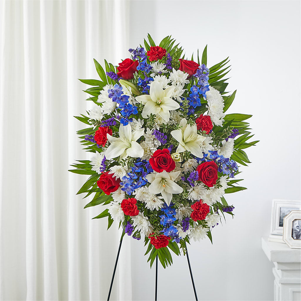 Cherished Service Standing Spray – FLOWER HOUSE PLANTS & BLOOMS, Willowick OH