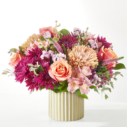 Berry Cobbler Bouquet with Ivory Vase – FLOWER HOUSE PLANTS & BLOOMS, Willowick OH