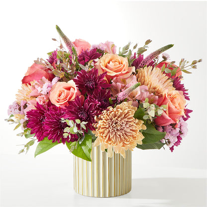 Berry Cobbler Bouquet with Ivory Vase – FLOWER HOUSE PLANTS & BLOOMS, Willowick OH