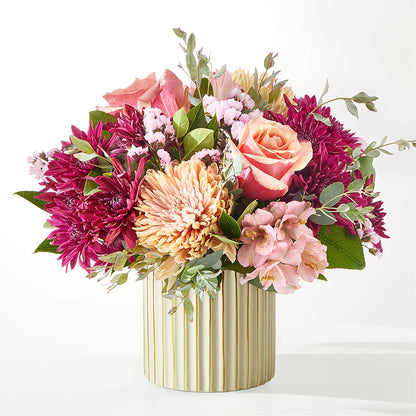 Berry Cobbler Bouquet with Ivory Vase – FLOWER HOUSE PLANTS & BLOOMS, Willowick OH