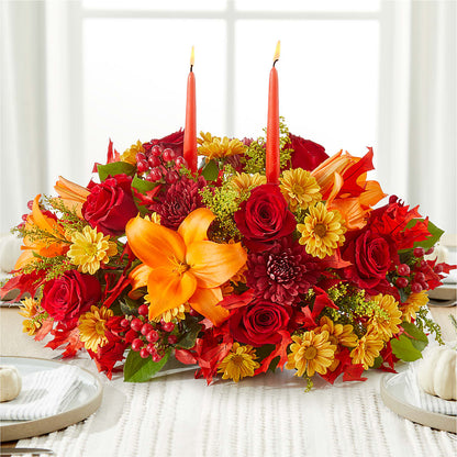 Autumn's Embrace Centerpiece – FLOWER HOUSE PLANTS & BLOOMS, Willowick OH
