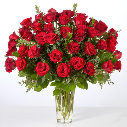 Forever Yours Fifty Stem Red Rose Bouquet – FLOWER HOUSE PLANTS & BLOOMS, Willowick OH