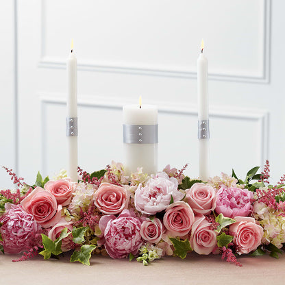 Worldwide Romance Unity Candle Arrangement – FLOWER HOUSE PLANTS & BLOOMS, Willowick OH